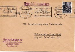 79639 - DDR - 1960 - 15Pfg Fuenfjahrplan EF A GeschBf LEIPZIG - ... SCHACH IM WANDEL ... -> Hohenstein-Ernsttal - Chess