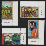 Fr. Polynesia Painters 4v Corners Date PM 2006 MNH SG#1036-1039 - Unused Stamps