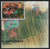 Fr. Polynesia Painting 'Women And Musicians' 300f Corner Date 2006 MNH SG#1026 - Nuevos