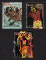 Fr. Polynesia Heiva Canoe Tattoo Costume 3v 2006 MNH SG#1029-1031 - Unused Stamps