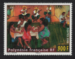 Fr. Polynesia Painting 'Women And Musicians' 300f 2006 MNH SG#1026 - Unused Stamps