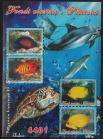 Fr. Polynesia Shark Turtle Dolphin Fish MS 2005 MNH SG#1003 MI#Block 31 - Unused Stamps