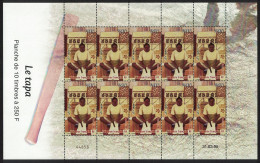 Fr. Polynesia Weaving Of Tapa Full Sheet 2005 MNH SG#998 - Unused Stamps