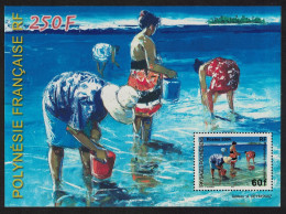 Fr. Polynesia Painting 'Women With Buckets' By A. Deymonaz MS 2004 MNH SG#MS991 MI#Block 30 - Unused Stamps