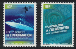 Fr. Polynesia Computers Information Technology 2v 2004 MNH SG#988-989 - Unused Stamps