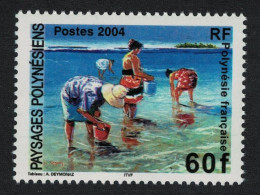 Fr. Polynesia Painting 'Women With Buckets' By A. Deymonaz Tourism 2004 MNH SG#991 - Unused Stamps