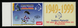 Fr. Polynesia Institute For Research Into Public Health Right Margin 1999 MNH SG#866 - Unused Stamps