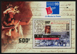 Fr. Polynesia 150th Anniversary Of First French Stamp MS 1999 MNH SG#MS862 MI#Block 24 - Unused Stamps