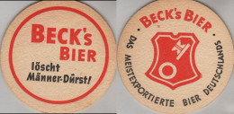 5005159 Bierdeckel Rund - Becks - Sous-bocks