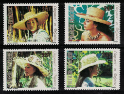 Fr. Polynesia Polynesian Hats 2nd Series 4v 1984 MNH SG#423-426 - Ungebraucht