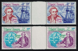 Fr. Polynesia Captain Cook Discovery Of Hawaii 2v Gutter Pairs 1978 MNH SG#266-267 - Ongebruikt