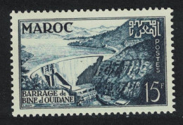 Fr. Morocco Bine El Ouidane Barrage 15f 1953 MNH SG#424a MI#363 - Ungebraucht