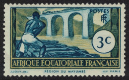 Fr. Eq. Africa Logging Near Mayumba Trees 3c Def 1937 SG#36 - Sonstige & Ohne Zuordnung