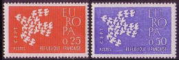 France Birds 2v 1961 MNH SG#1539-1540 - Unused Stamps