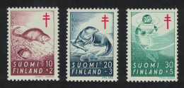 Finland Rodents Seal Tuberculosis Relief Fund 3v 1961 MNH SG#627-629 Sc#B160-B162 - Nuovi