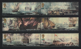 Great Britain Battle Of Trafalgar Warships Nelson 3 Pairs 2005 MNH SG#2574-2579 - Unused Stamps
