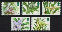 Great Britain 14th World Orchid Conference Flowers 5v 1993 MNH SG#1659-1663 Sc#1493-1497 - Nuovi