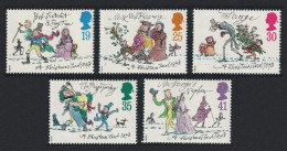Great Britain 'Christmas Carol' By Charles Dickens 5v 1993 MNH SG#1790-1794 Sc#1528-1532 - Unused Stamps