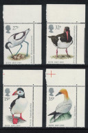 Great Britain Puffin Avocet Oystercatcher Gannet Birds 4v Corners 1989 MNH SG#1419-1422 MI#1185-1188 Sc#1239-1242 - Unused Stamps