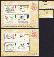 Great Britain Edward Lear 2 MSs Colour Varieties 1988 MNH SG#MS1409 Sc#1229a - Nuovi