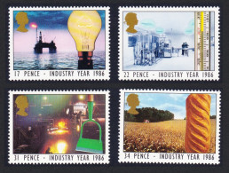 Great Britain Oil Electricity Industry Year 4v 1986 MNH SG#1308-1311 Sc#1129-1132 - Ongebruikt