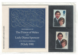 Great Britain Charles And Diana Royal Wedding 2v Pres. Pack 1981 MNH SG#1160-1161 Sc#950-951 - Ungebraucht