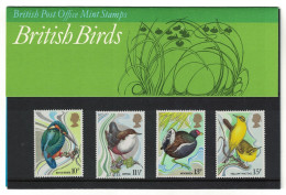 Great Britain Kingfisher Dipper Moorhen Wagtail Wild Birds 4v Pres. Pack 1980 MNH SG#1109-1112 MI#817-820 Sc#884-887 - Nuovi