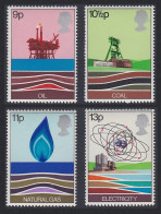 Great Britain Nuclear Energy Oil Gas Coal Energy Resources 4v 1978 MNH SG#1050-1053 Sc#827-830 - Ungebraucht