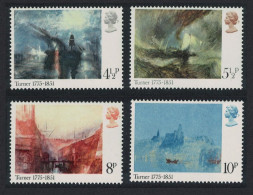 Great Britain Birth J M W Turner Painter 4v 1975 MNH SG#971-974 - Unused Stamps