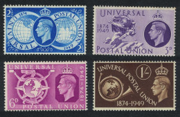 Great Britain 75th Anniversary Of UPU 4V 1949 MNH SG#499-502 - Unused Stamps