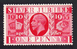 Great Britain George V Silver Jubilee One Penny Def 1935 SG#454 - Used Stamps