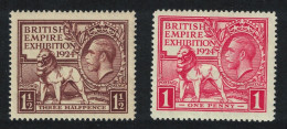 Great Britain British Empire Exhibition Wembley Dated 1924 2v 1924 MNH SG#430-431 - Usati