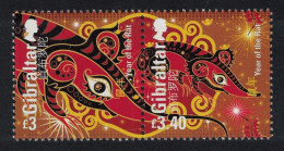 Gibraltar Chinese New Year Of The Rat 2v Pair FV£6.40 2020 MNH SG#1883-1884 - Gibraltar
