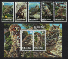 Gibraltar Owls 5v+MS FV£12.80 2020 MNH SG#1911-MS1916 - Gibraltar