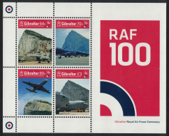 Gibraltar Centenary Of The RAF MS FV 5.14 2018 MNH SG#MS1813 - Gibraltar