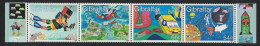 Gibraltar Stampin' The Future Children's Stamp Designs 4v Strip 2000 MNH SG#903-906 - Gibraltar