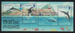 Gibraltar Striped Dolphin Killer Whale Blue Whale MS 1998 MNH SG#MS838 - Gibraltar