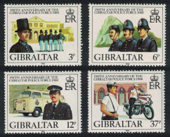 Gibraltar 150th Anniversary Of Gibraltar Police Force 4v 1980 MNH SG#429-432 Sc#386-389 - Gibilterra