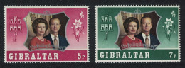 Gibraltar Royal Silver Wedding 2v 1972 MNH SG#306-307 Sc#292-293 - Gibraltar
