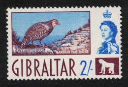 Gibraltar Barbary Partridge Bird 2Sh 1960 MNH SG#170 - Gibraltar