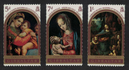 Gibraltar Raphael Leonardo Da Vinci Paintings Christmas 3v 1969 MNH SG#244-246 - Gibraltar