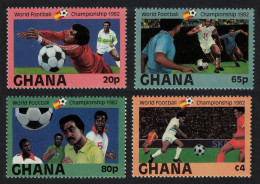 Ghana World Cup Football Championship 4v 1st Issue 1982 MNH SG#1000-1003 MI#945-948 - Ghana (1957-...)