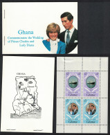 Ghana Charles And Diana Royal Wedding Booklet 1981 MNH SG#SB8 MI#898-899MH - Ghana (1957-...)