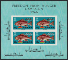 Ghana Freedom From Hunger MS 1966 MNH SG#MS425 MI#Block 21 - Ghana (1957-...)