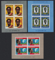 Ghana Founder's Day 3 MSs 1961 MNH SG#MS270a MI#Block 3-5 - Ghana (1957-...)