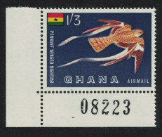 Ghana Pennant-winged Nightjar Bird Corner Number 1959 MNH SG#226 MI#61 - Ghana (1957-...)