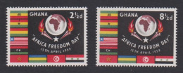Ghana Africa Freedom Day 2v 1959 MNH SG#211-212 Sc#46-47 - Ghana (1957-...)
