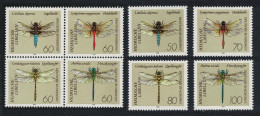Germany Dragonflies 8v 1991 MNH SG#2397-2404 MI#1545-1552 - Unused Stamps