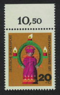 Germany Christmas Inscr 'WEIHNACHTSMARKE' Top Margin 1971 MNH SG#1611 - Unused Stamps