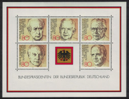 Germany Presidents Of The Federal Republic 1982 MNH SG#MS2010 - Unused Stamps